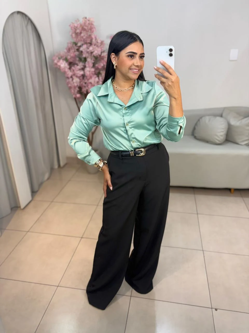 Camisa Cetim — foto 1