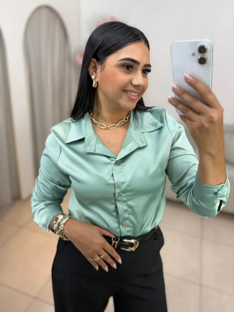 Camisa Cetim — foto 2
