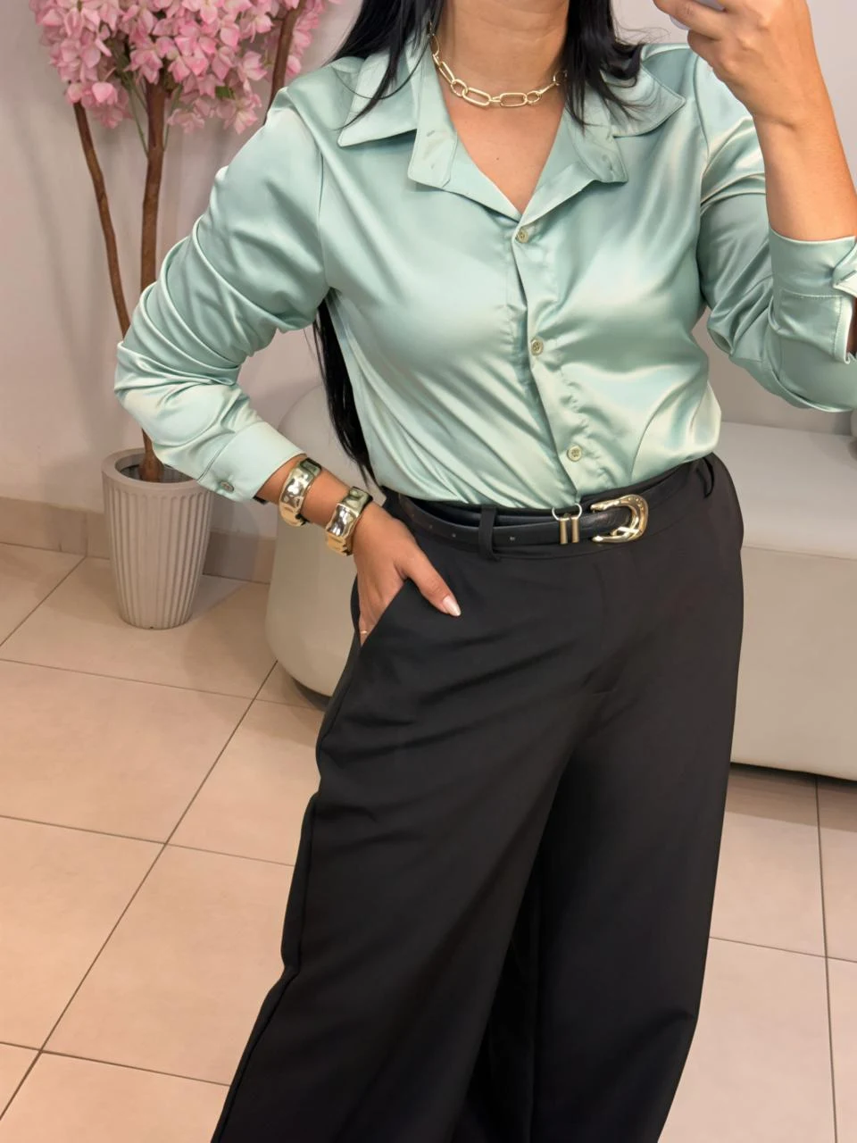 Camisa Cetim — foto 3