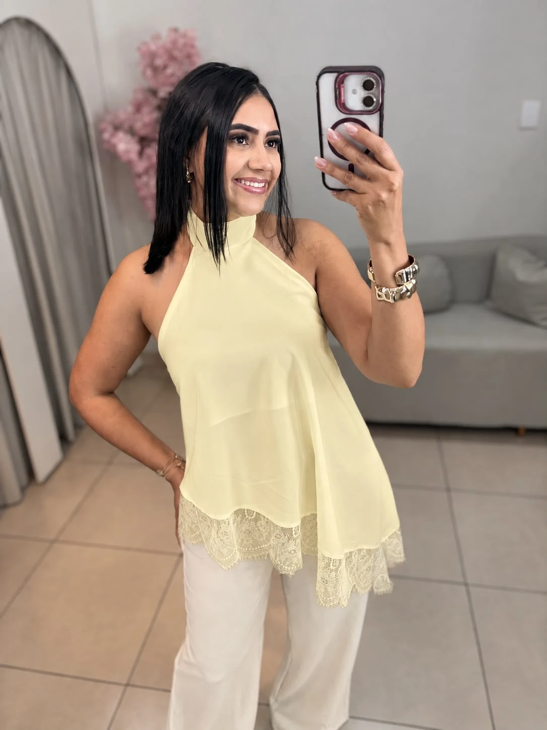 Blusa Alana Gola Alta — foto 1