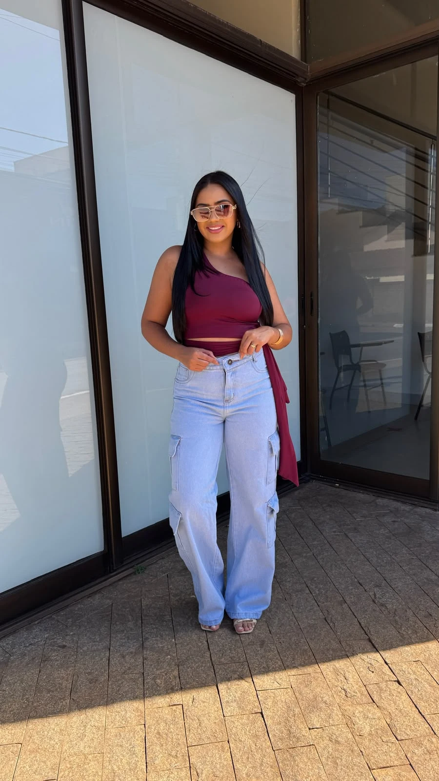 Calça Cargo Jeans — foto 1